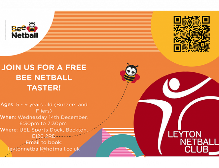 Bee netball sessions with Leyton Essex Metropolitan Netball Association